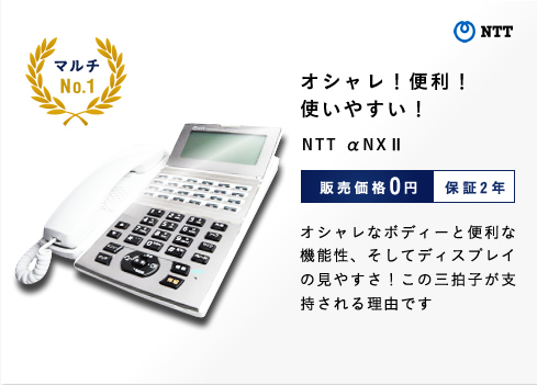 オシャレ！便利！使いやすい！ NTT αNXII